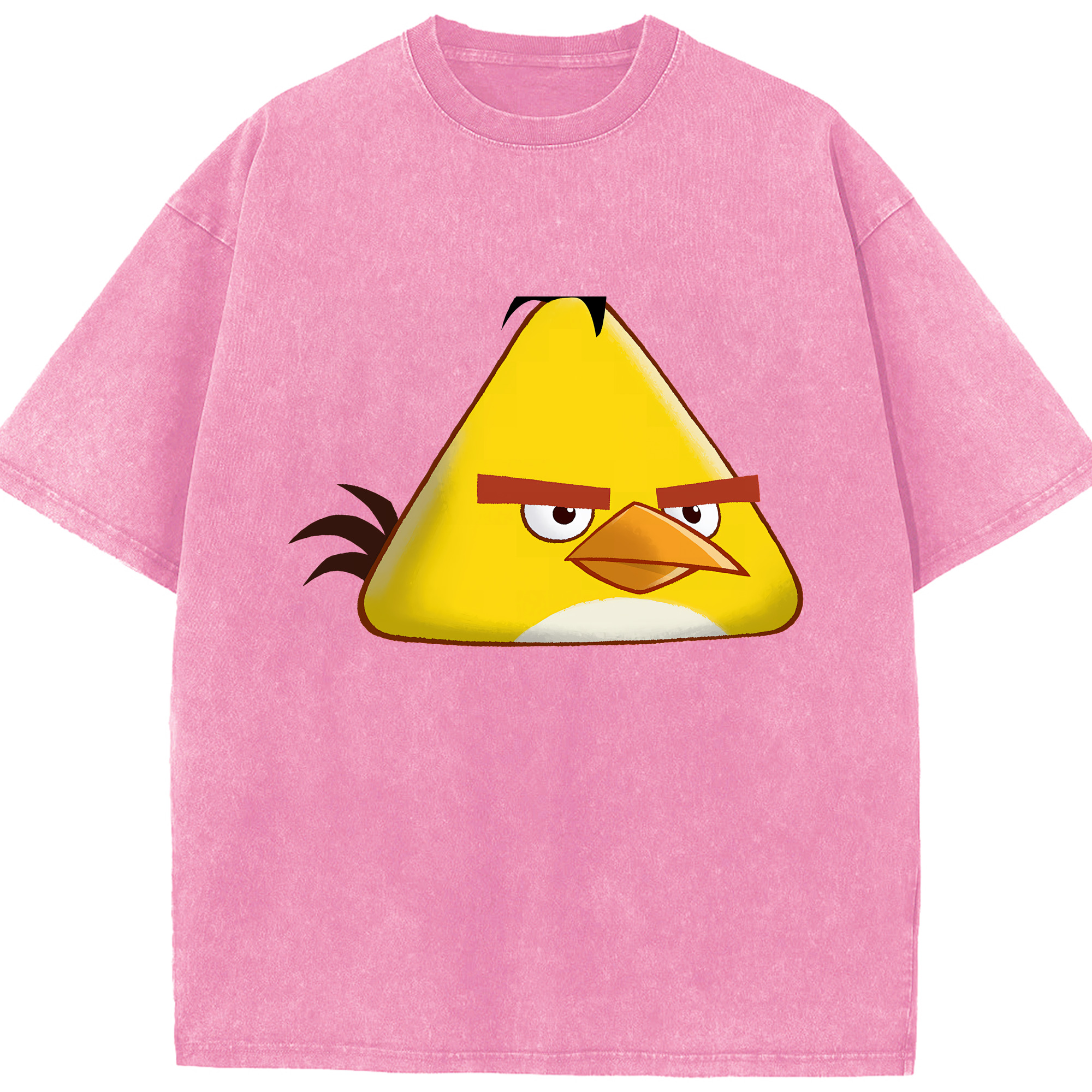 （画像用） Angry Birds アングリーバード 綿100% ヴィンテージ風 半袖Tシャツ（フロントプリント）